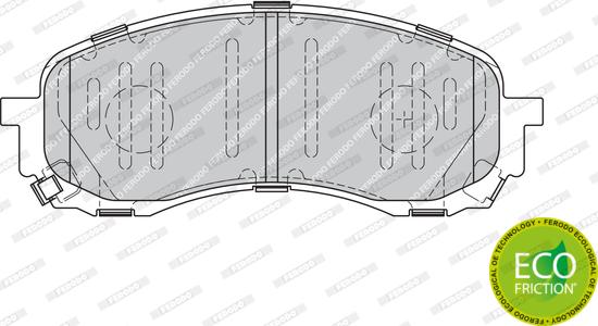 Ferodo FDB1863 - Σετ τακάκια, δισκόφρενα www.parts5.com