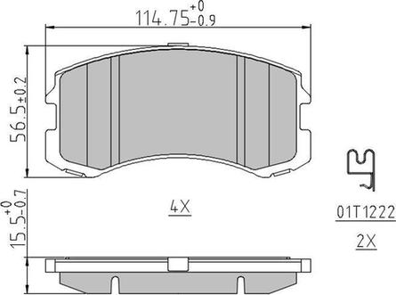 Ferodo FDB1886 - Set placute frana,frana disc www.parts5.com