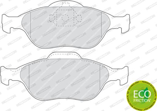 Ferodo FDB1394 - Brake Pad Set, disc brake www.parts5.com