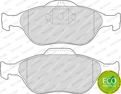 Ferodo FDB1394 - Brake Pad Set, disc brake www.parts5.com