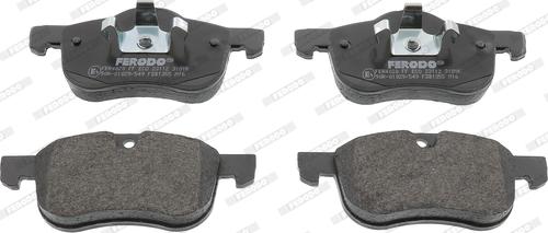 Ferodo FDB1355 - Brake Pad Set, disc brake www.parts5.com