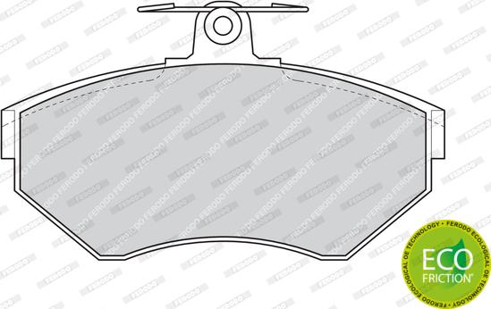 Ferodo FDB1312 - Brake Pad Set, disc brake www.parts5.com