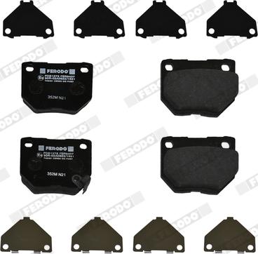 Ferodo FDB1372 - Brake Pad Set, disc brake parts5.com