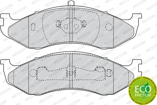 Ferodo FDB1267 - Brake Pad Set, disc brake www.parts5.com