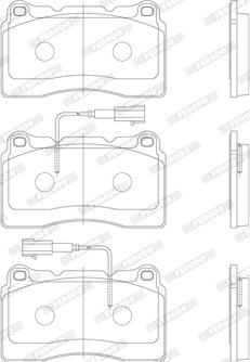 Ferodo FDB1794 - Σετ τακάκια, δισκόφρενα www.parts5.com