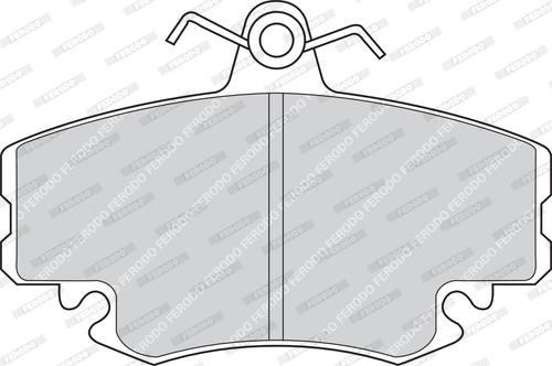 Ferodo FDB1781 - Тормозные колодки, дисковые, комплект www.parts5.com