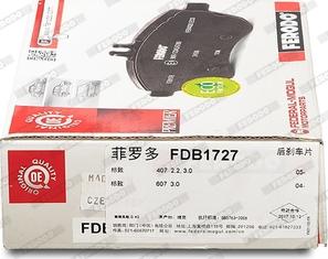 Ferodo FDB1727 - Set placute frana,frana disc www.parts5.com