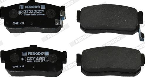 Ferodo FDB796 - Brake Pad Set, disc brake www.parts5.com