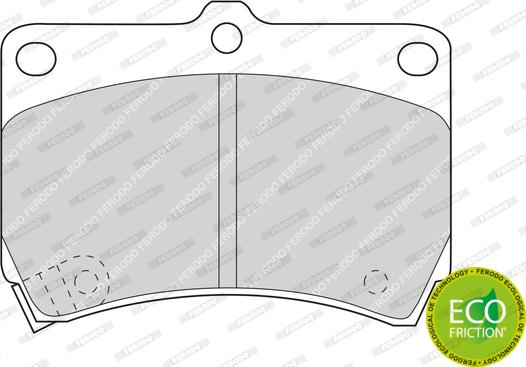 Ferodo FDB715 - Brake Pad Set, disc brake www.parts5.com