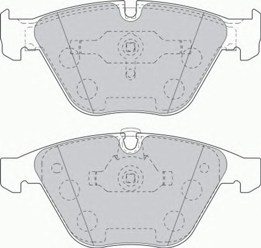 Ferodo FDS1628 - Тормозные колодки, дисковые, комплект www.parts5.com