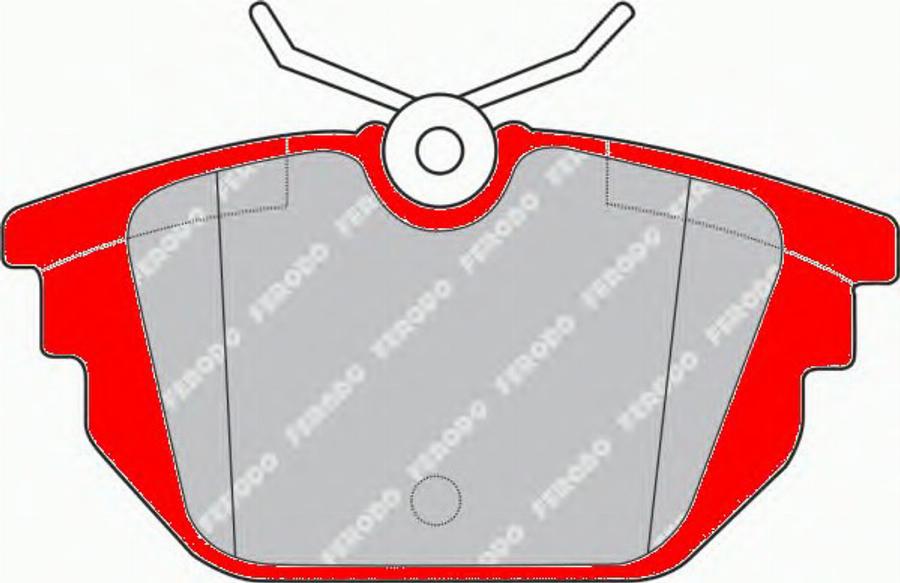 Ferodo FDS1113 - Sada brzdových destiček, kotoučová brzda www.parts5.com