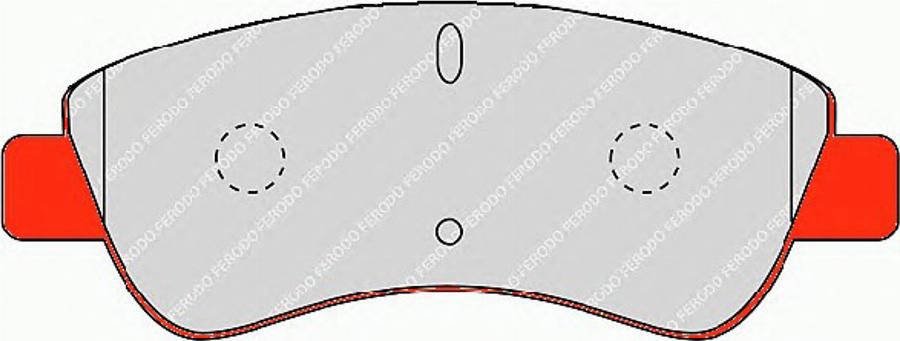 Ferodo FDS1399 - Bremsbelagsatz, Scheibenbremse www.parts5.com