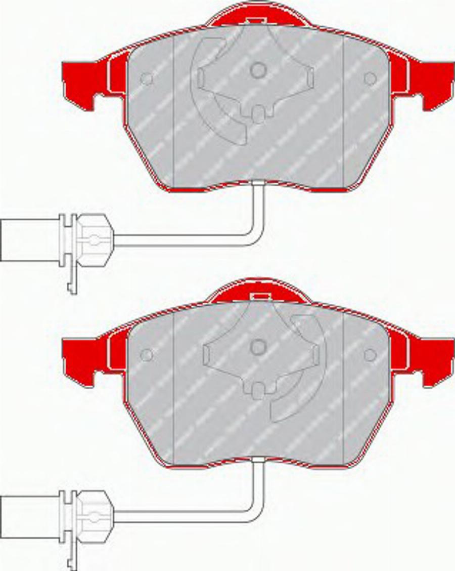 Ferodo FDS1323 - Kit de plaquettes de frein, frein à disque www.parts5.com