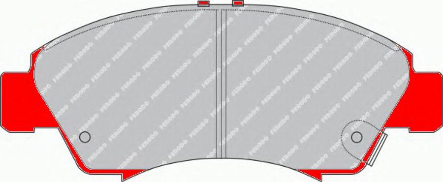 Ferodo FDS777 - Piduriklotsi komplekt,ketaspidur www.parts5.com