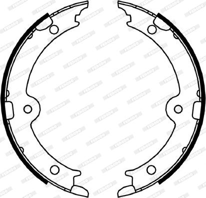 Ferodo FSB4066 - Brake Shoe Set, parking brake www.parts5.com