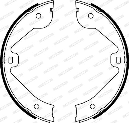 Ferodo FSB4000 - Brake Shoe Set, parking brake www.parts5.com