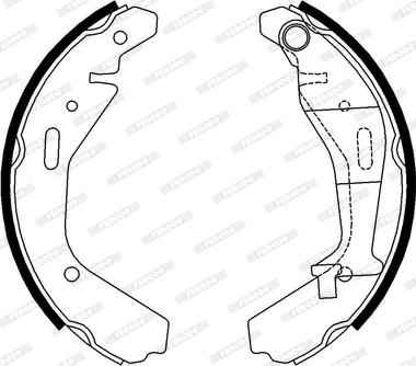 Ferodo FSB4007 - Fren pabuç takımı www.parts5.com