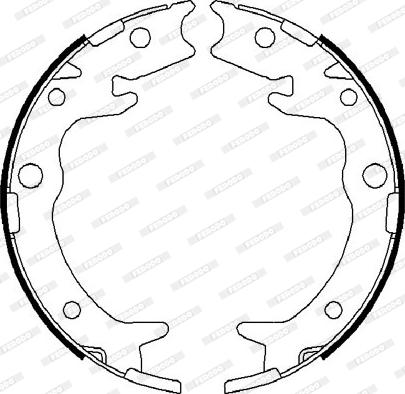 Ferodo FSB4019 - Set saboti frana, frana de mana www.parts5.com