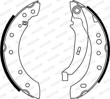 Ferodo FSB4012 - Brake Shoe Set www.parts5.com