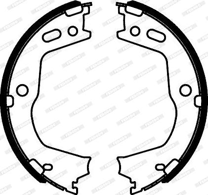 Ferodo FSB4088 - Brake Shoe Set, parking brake parts5.com