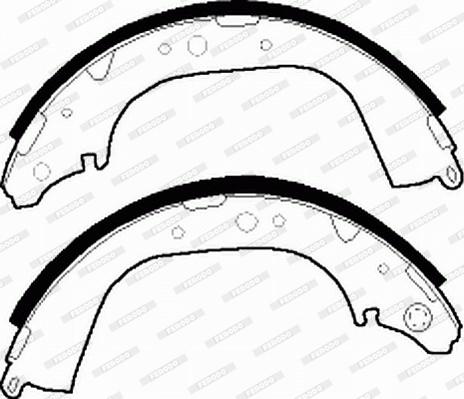 Ferodo FSB411 - Set saboti frana www.parts5.com