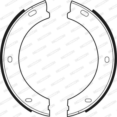 Ferodo FSB425 - Brake Shoe Set, parking brake www.parts5.com