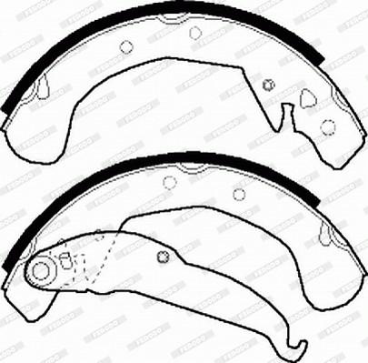 Ferodo FSB545 - Brake Shoe Set www.parts5.com