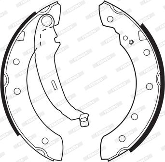 Ferodo FSB519 - Brake Shoe Set www.parts5.com