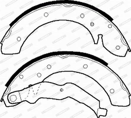 Ferodo FSB529 - Zestaw szczęk hamulcowych www.parts5.com