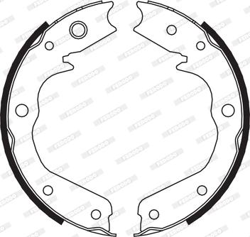 Ferodo FSB665 - Brake Shoe Set, parking brake www.parts5.com