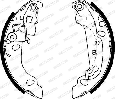 Ferodo FSB636 - Brake Shoe Set www.parts5.com