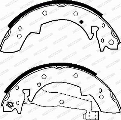 Ferodo FSB173 - Fren pabuç takımı www.parts5.com