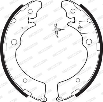 Ferodo FSB318 - Sada brzdových čeľustí www.parts5.com