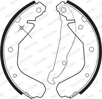 Ferodo FSB216 - Set saboti frana www.parts5.com