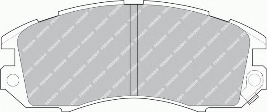 Ferodo FSL789 - Тормозные колодки, дисковые, комплект www.parts5.com