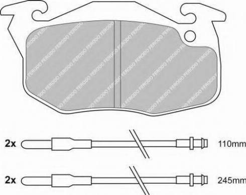 Ferodo FSL729 - Set placute frana,frana disc www.parts5.com