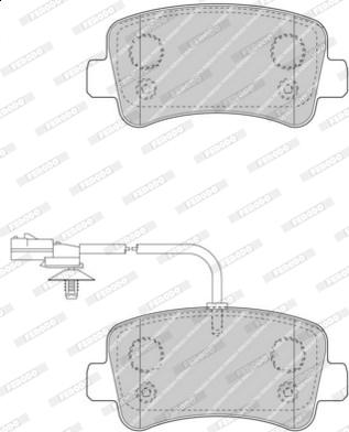 Ferodo FVR4348 - Σετ τακάκια, δισκόφρενα www.parts5.com