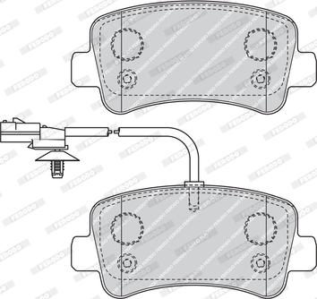 Ferodo FVR4348 - Set placute frana,frana disc www.parts5.com