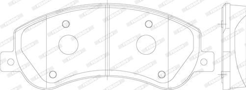 Ferodo FVR1928 - Σετ τακάκια, δισκόφρενα www.parts5.com