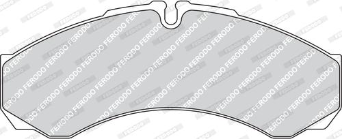Ferodo FVR1102 - Тормозные колодки, дисковые, комплект www.parts5.com