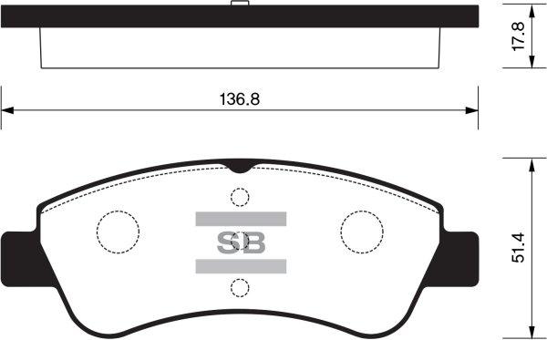 TRUPART DT11399 - Sada brzdových platničiek kotúčovej brzdy www.parts5.com