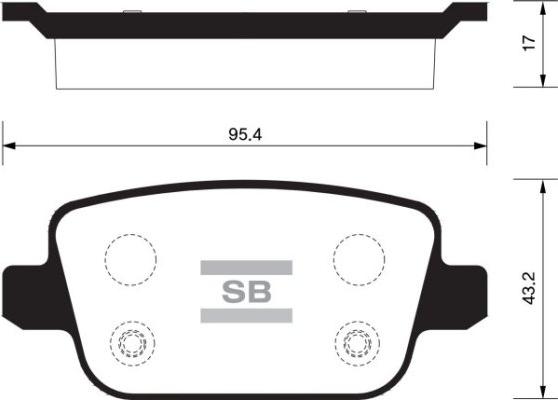 FORD MOTOR COMPANY ME6G9J2M008GB - Juego de pastillas de freno www.parts5.com