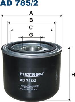Filtron AD785/2 - Air Dryer Cartridge, compressed-air system parts5.com