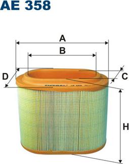 Filtron AE358 - Air Filter www.parts5.com