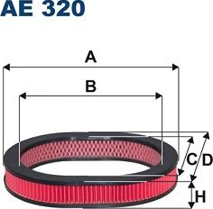 Filtron AE320 - Hava filtresi www.parts5.com