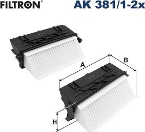 Filtron AK 381/1-2x - Filtr powietrza www.parts5.com