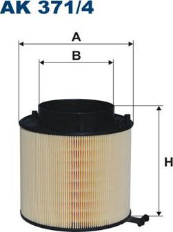 Filtron AK371/4 - Air Filter www.parts5.com