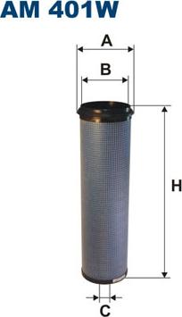 Filtron AM401W - Dopolnilni (sekunarni) zracni filter www.parts5.com