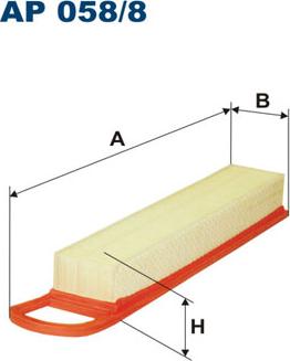 Filtron AP058/8 - Въздушен филтър www.parts5.com