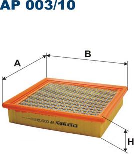 Filtron AP003/10 - Air Filter parts5.com